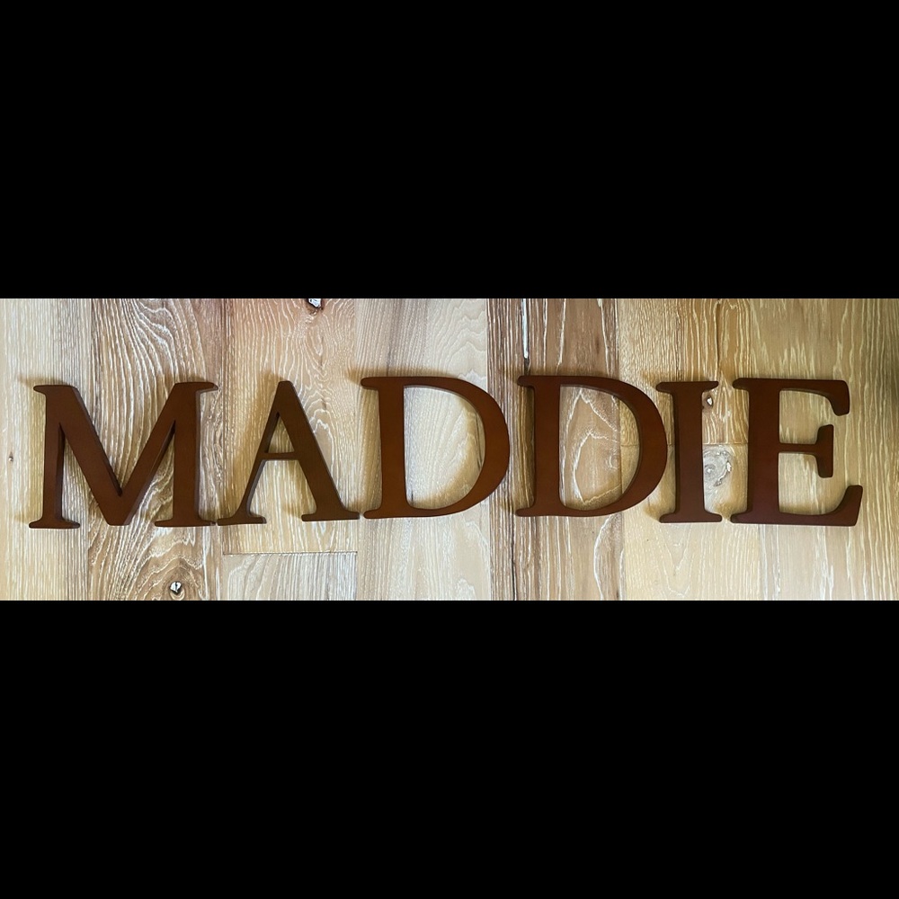 Pottery Barn Solid wood letters perfect condition